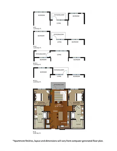 Floor plan B1-E