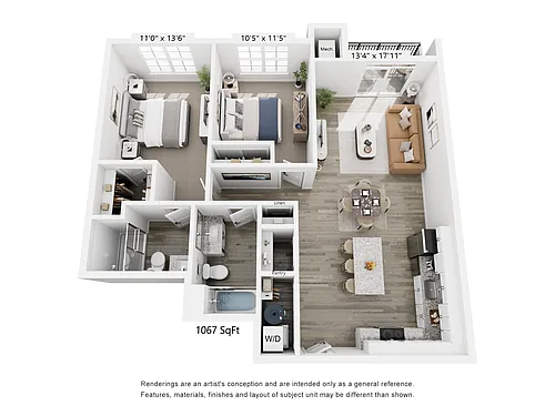 Floor plan The Mill 2