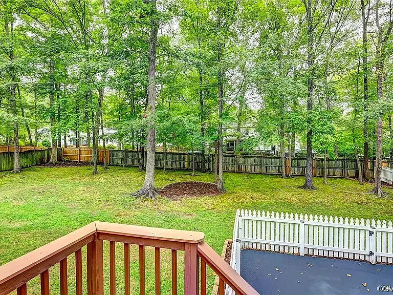 Fenced backyard, plenty of space for pets or picnic