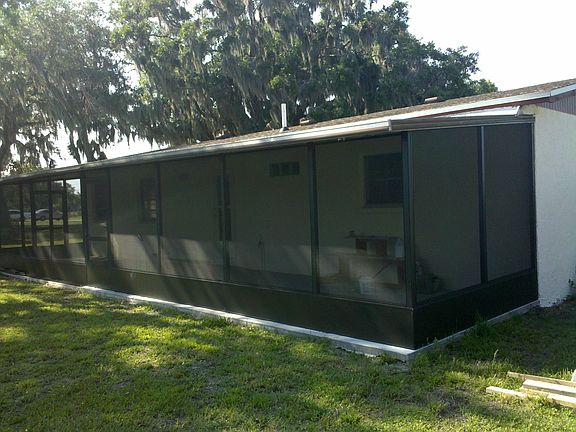 Large screened in porch in back
