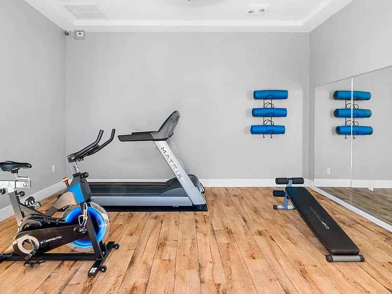 Our fitness center offers cardio equipment for heart-pumping workouts.