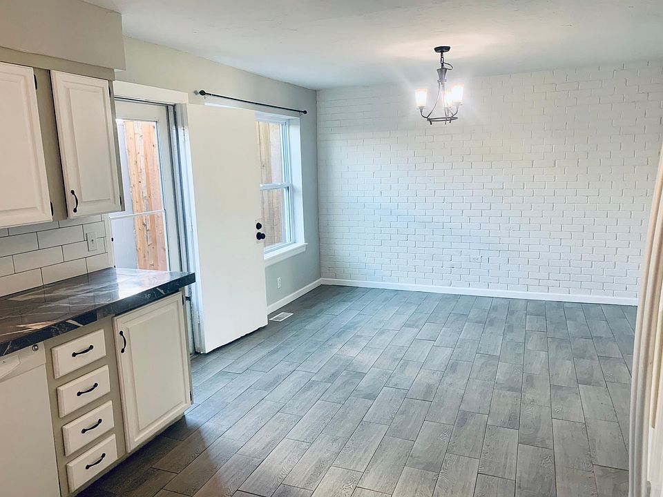 Dining room and kitchen