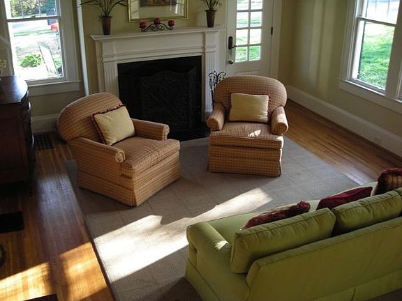 Large, Bright, Open Living Room w/ Fireplace