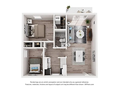 Floor plan 2/1 Reno