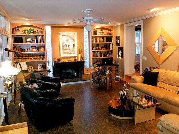 Family Room w/Granite Fireplace