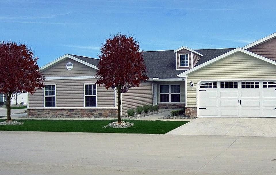 Single-story living with a 2 car attached garage