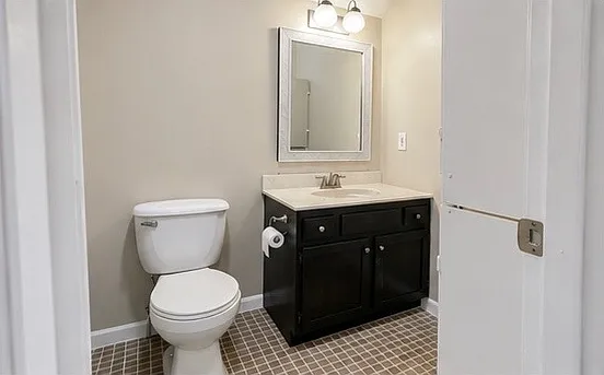 bathroom, with stand in shower stall
