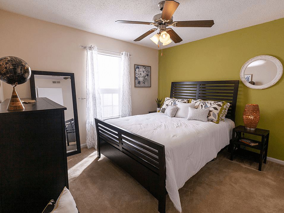 Bedroom with Natural Sunlight!