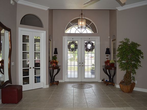 Entry & French doors to Office
