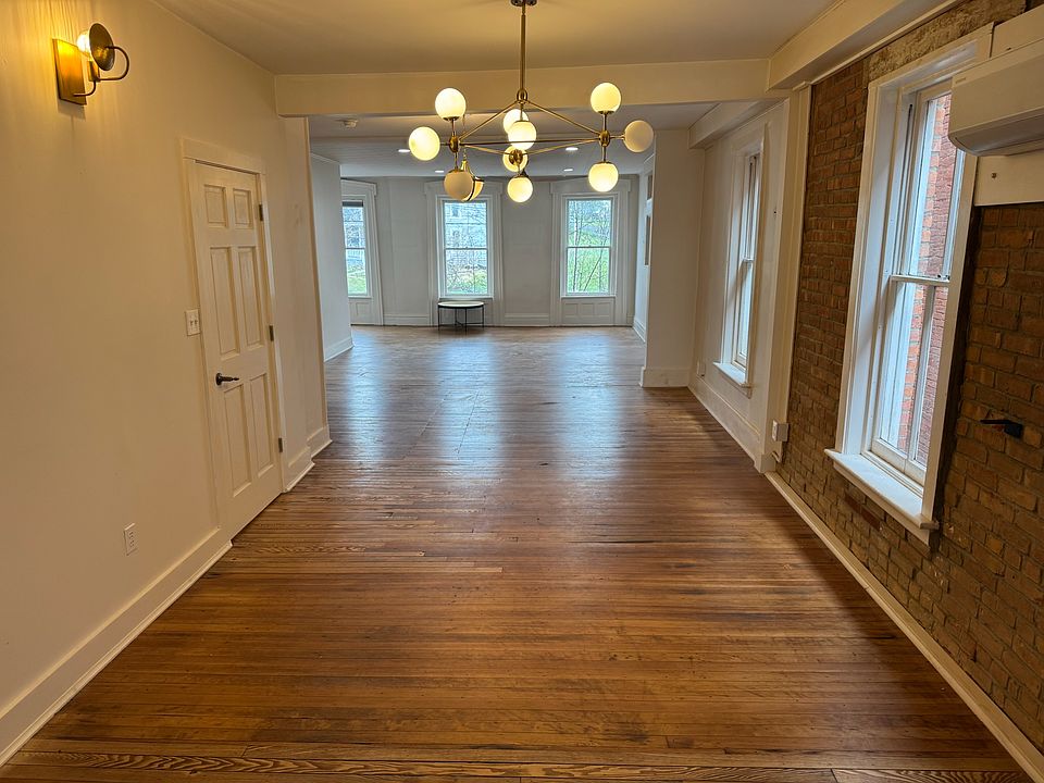 View from rear bedroom/kitchen area to front room