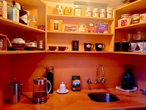 Coffee center in kitchen