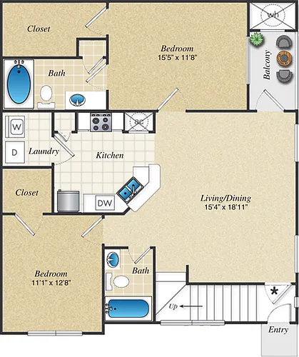 Floor plan B2U