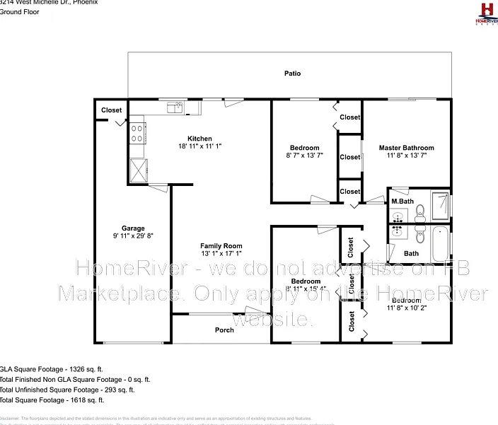 4 bed, 2.0 bath, 1160 sqft, $2,120 — Photo 2