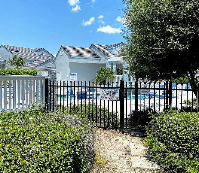 Secondary pool entrance
