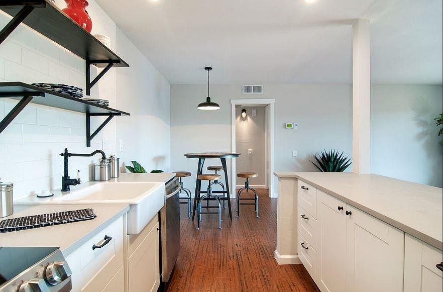 Kitchen View to Dining Area