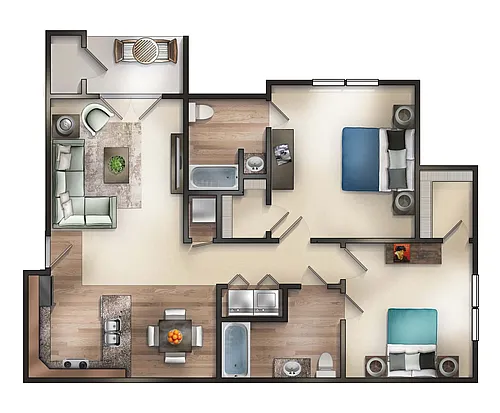 Floor plan The Bluffton