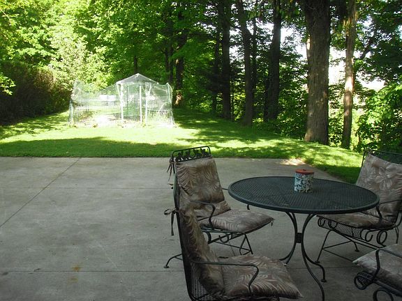 behind garage - garden