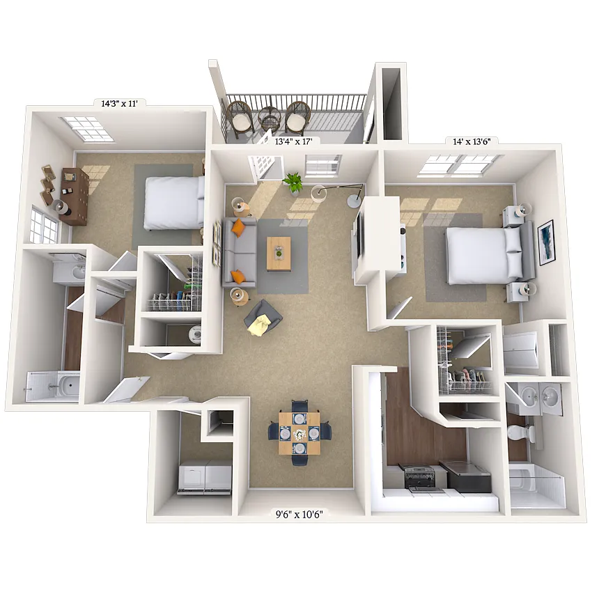 Floor plan B4R-B4S