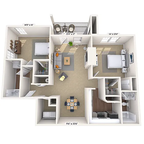 Floor plan B4R-B4S