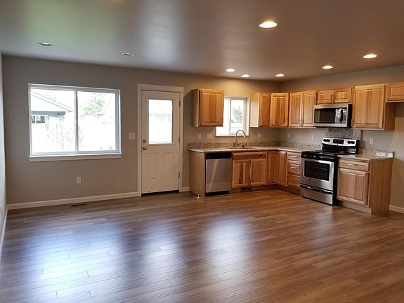 Open living/dining/kitchen area