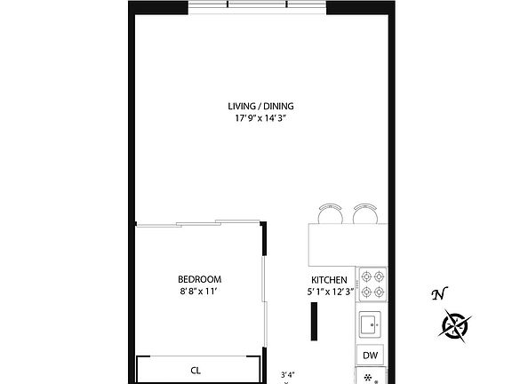 2nd image of 225 W 70th St APT 1F