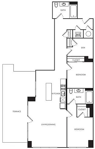 Floor plan E3 Den