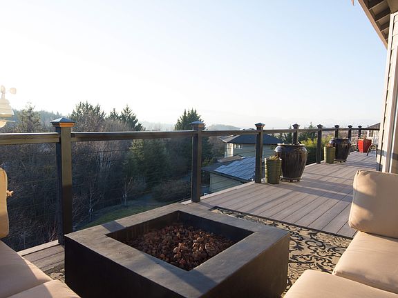 Back Deck with Views of the City