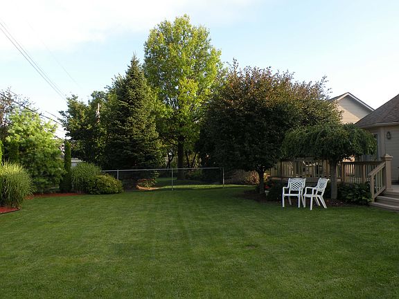 Back yard includes a shed