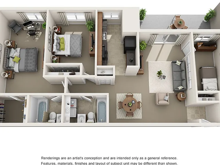 The Berkley - 3 Bedroom - 2 Bathroom