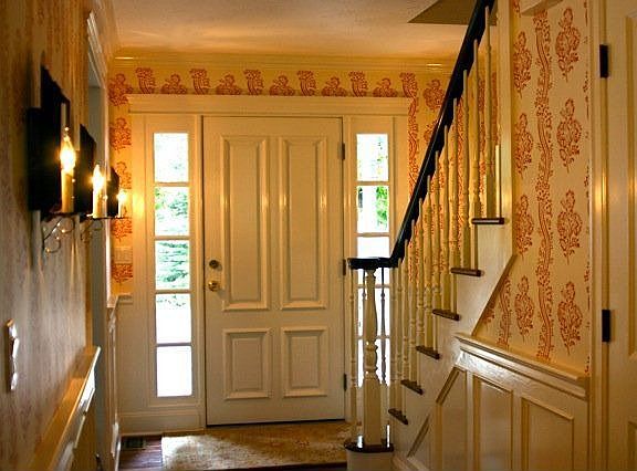 Entry w/ custom wainscotting