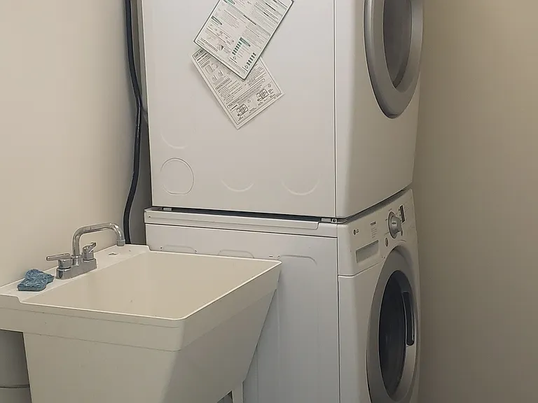Top floor laundry room.