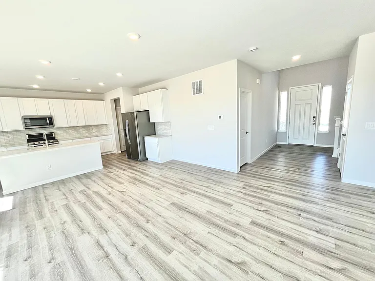 Kitchen and front door entry