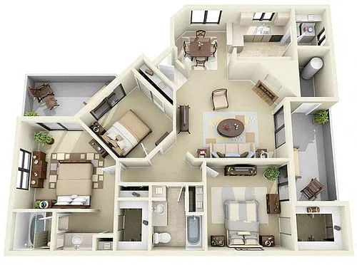 Floor plan St. Croix