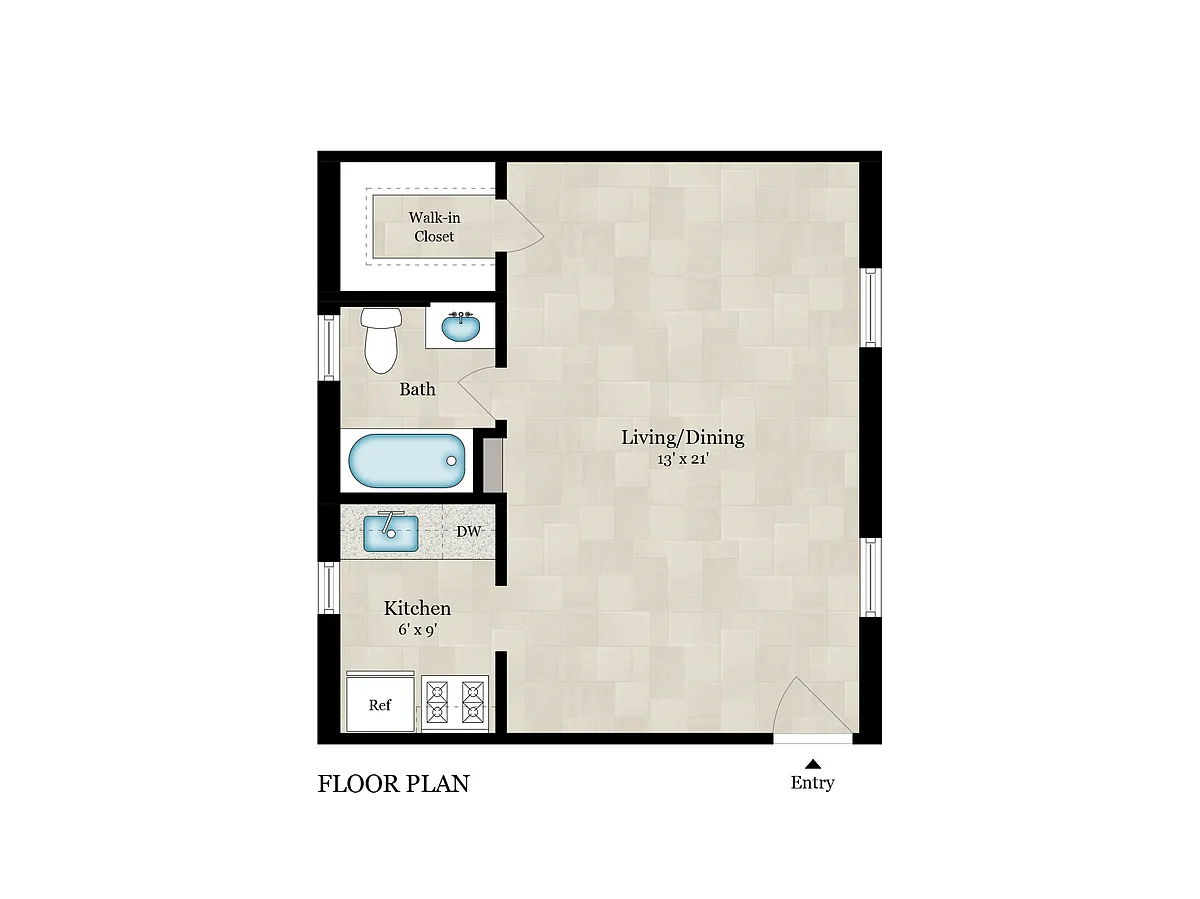 Floor plan Studio