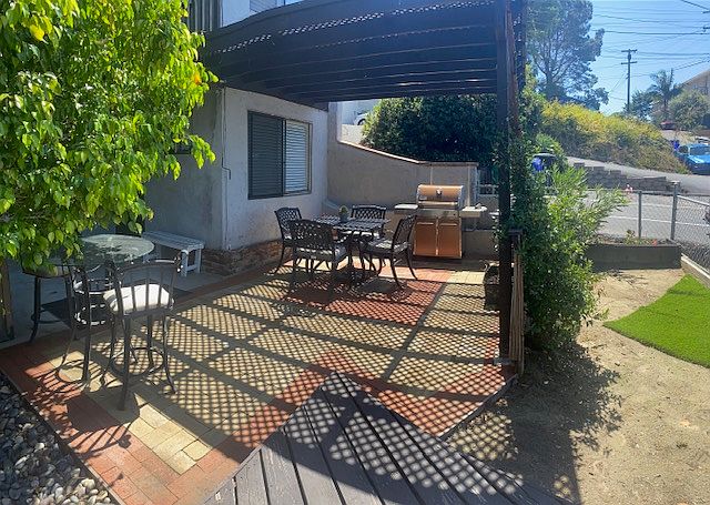 Shared BBQ and patio