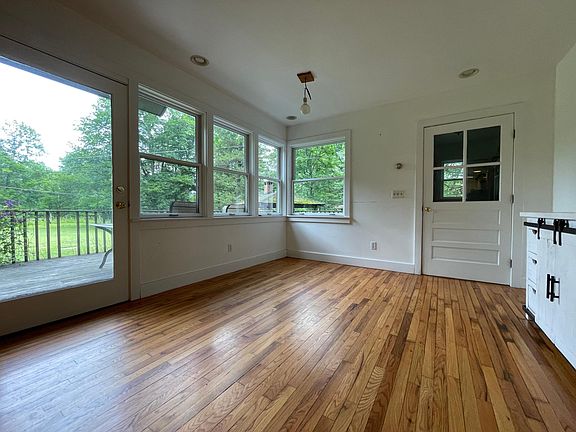 Dining area with door to the mudroom
