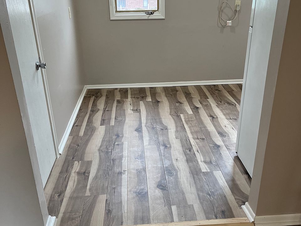 Kitchen new plank flooring