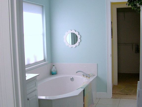 Master bath garden tub