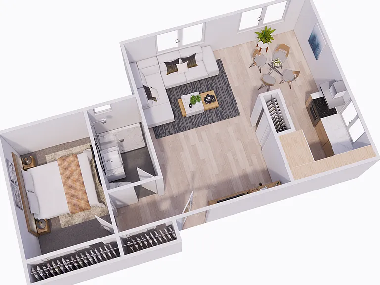 1 bed, 1.0 bath, 702 sqft, $899 — Photo 7