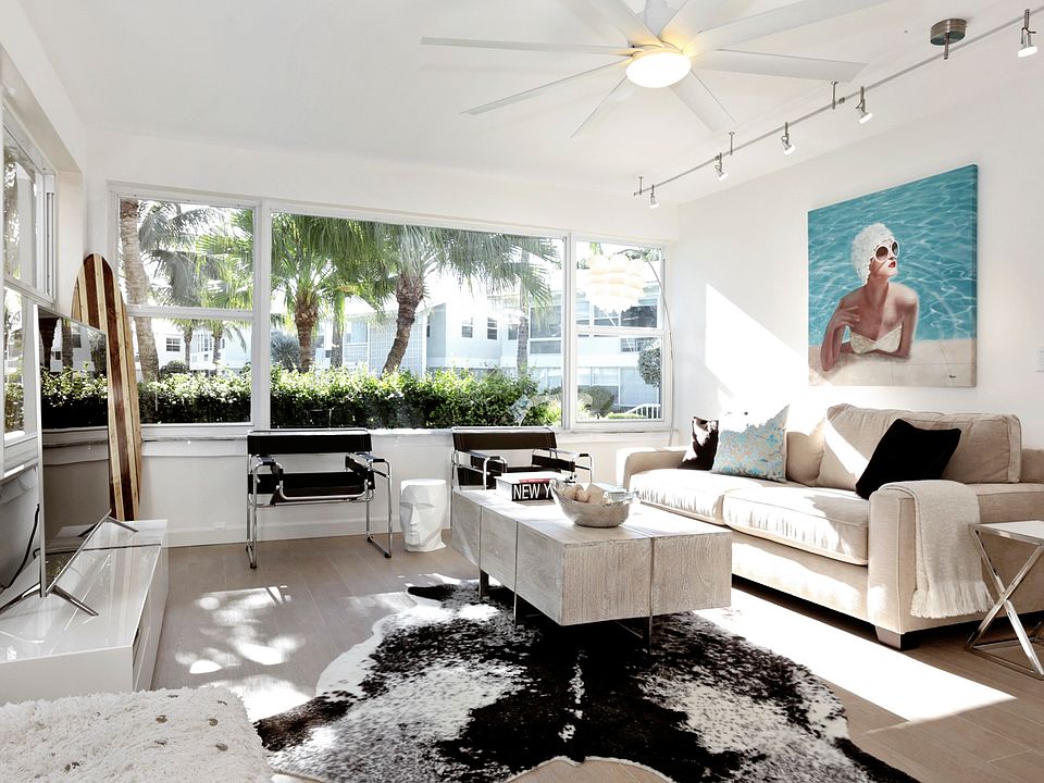 Living Room with Courtyard View