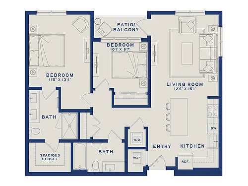 Floor plan B8