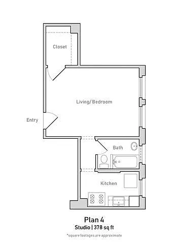 Floor plan Floor Plan 4 Studio 1BA