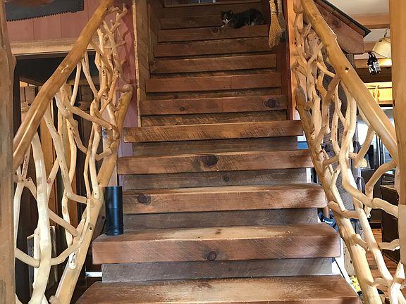 stairs to second level