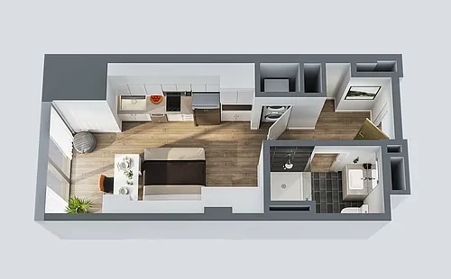 Floor plan Harmony Furnished