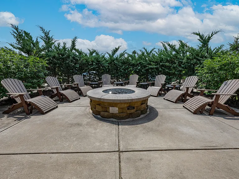 Community Patio with Pergola, Grilling Station, and Fire Pit
