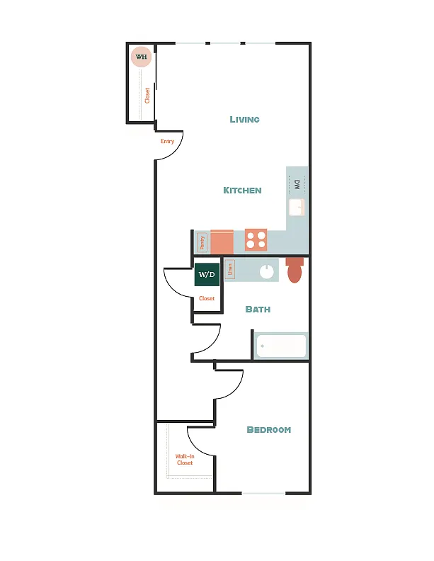 Floor plan 1X1 A7