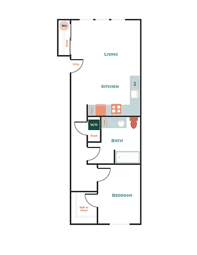 Floor plan 1X1 A7