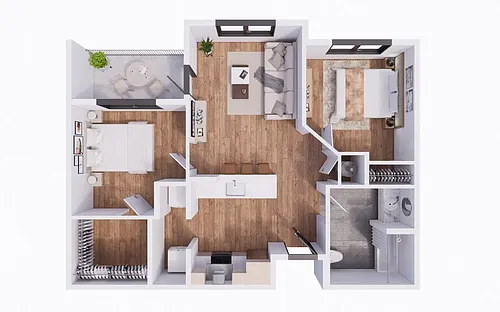 Floor plan 2X1 60