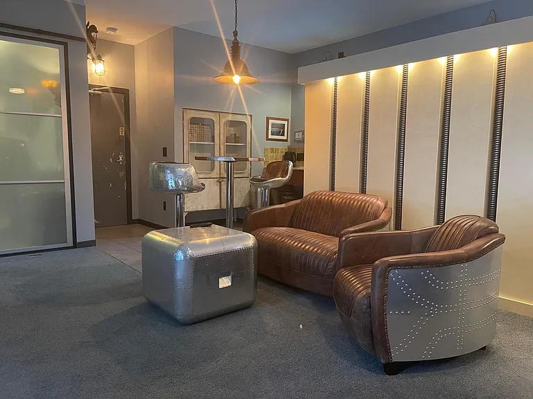 Steampunk Suite Living Area & Kitchenette