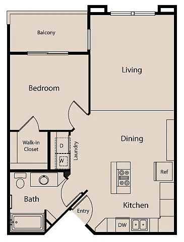 Floor plan 1BE
